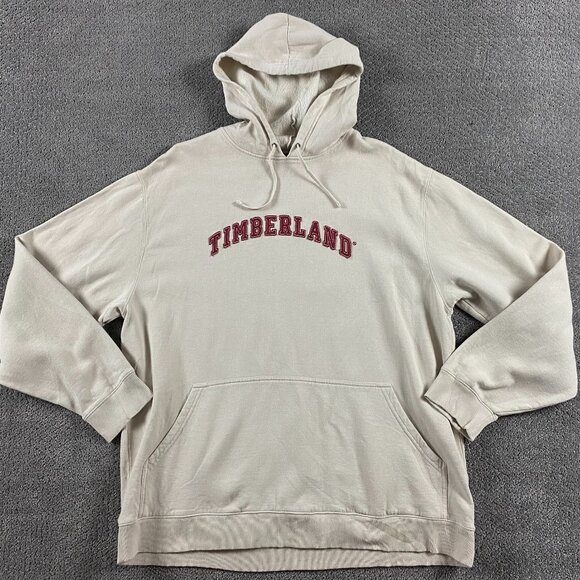 Vintage 90s Y2K Timberland Hoodie Men's XXL Embroidered Spell Out Grunge Skater - Picture 1 of 8